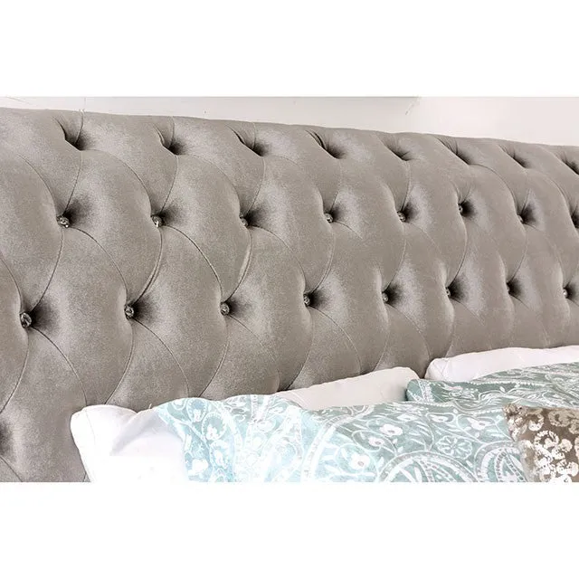 Noella Queen Bed, Gray