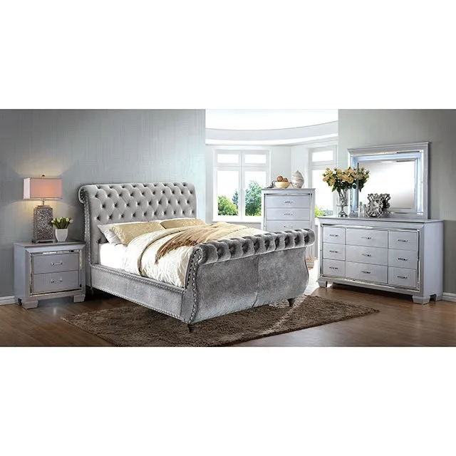 Noella Queen Bed, Gray