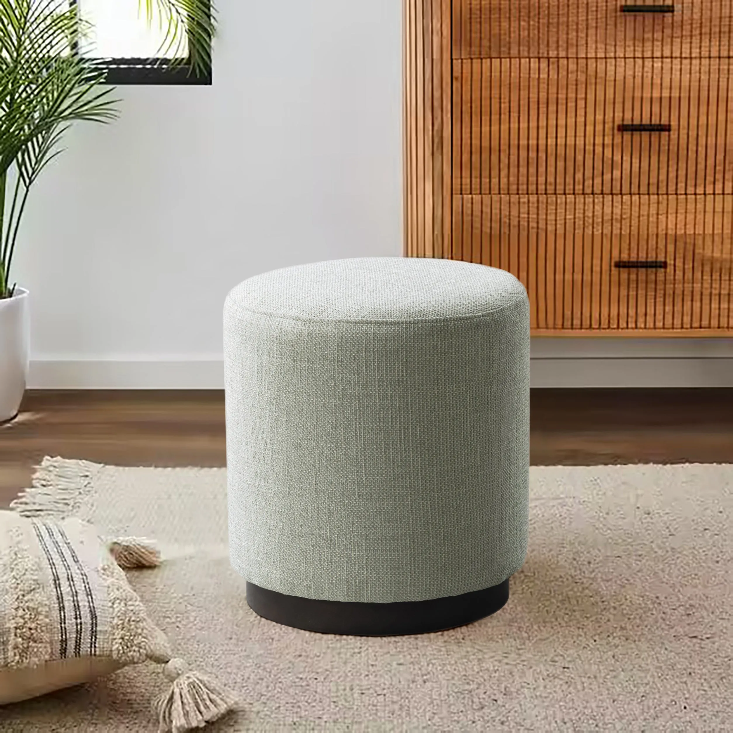 Pattern Beige/Gold Ottoman