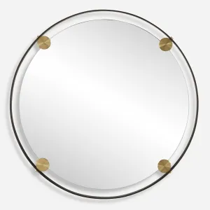 Radius Round Bronze Iron Mirror