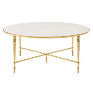 ROSHN 102 W x 43 H x 102 D Round Coffee Table