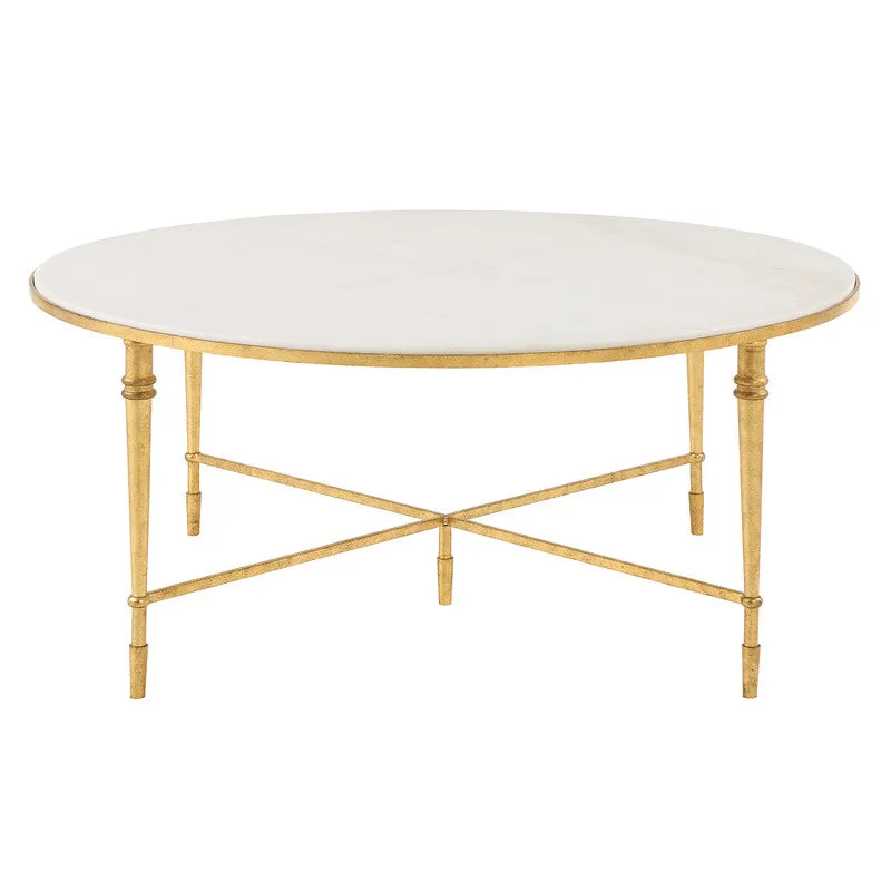 ROSHN 102 W x 43 H x 102 D Round Coffee Table