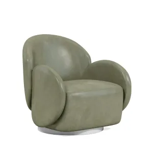 Rothko Leather Swivel Chair
