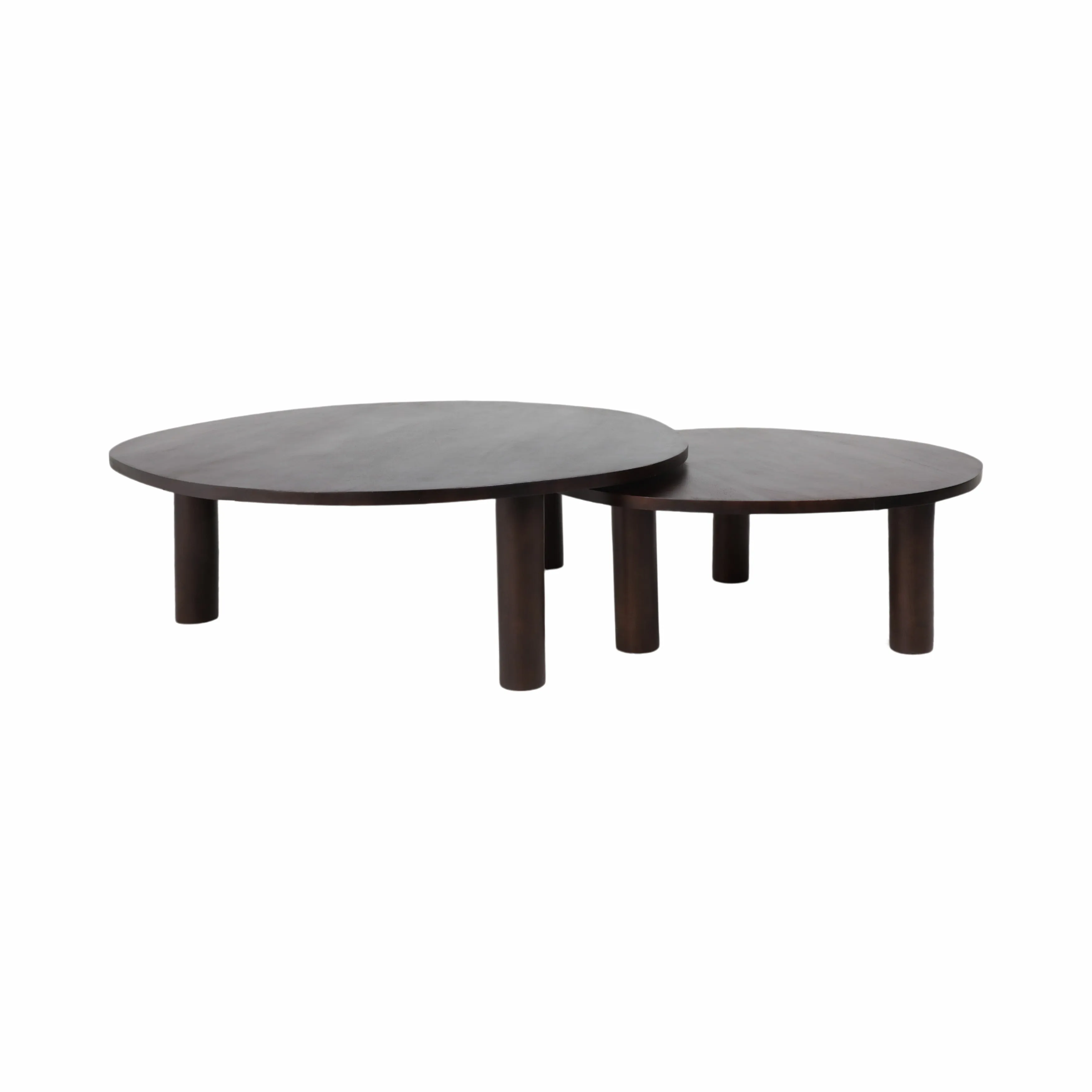 S/2 37/47" Calvin Nesting Wooden Coffee Tables, Bl