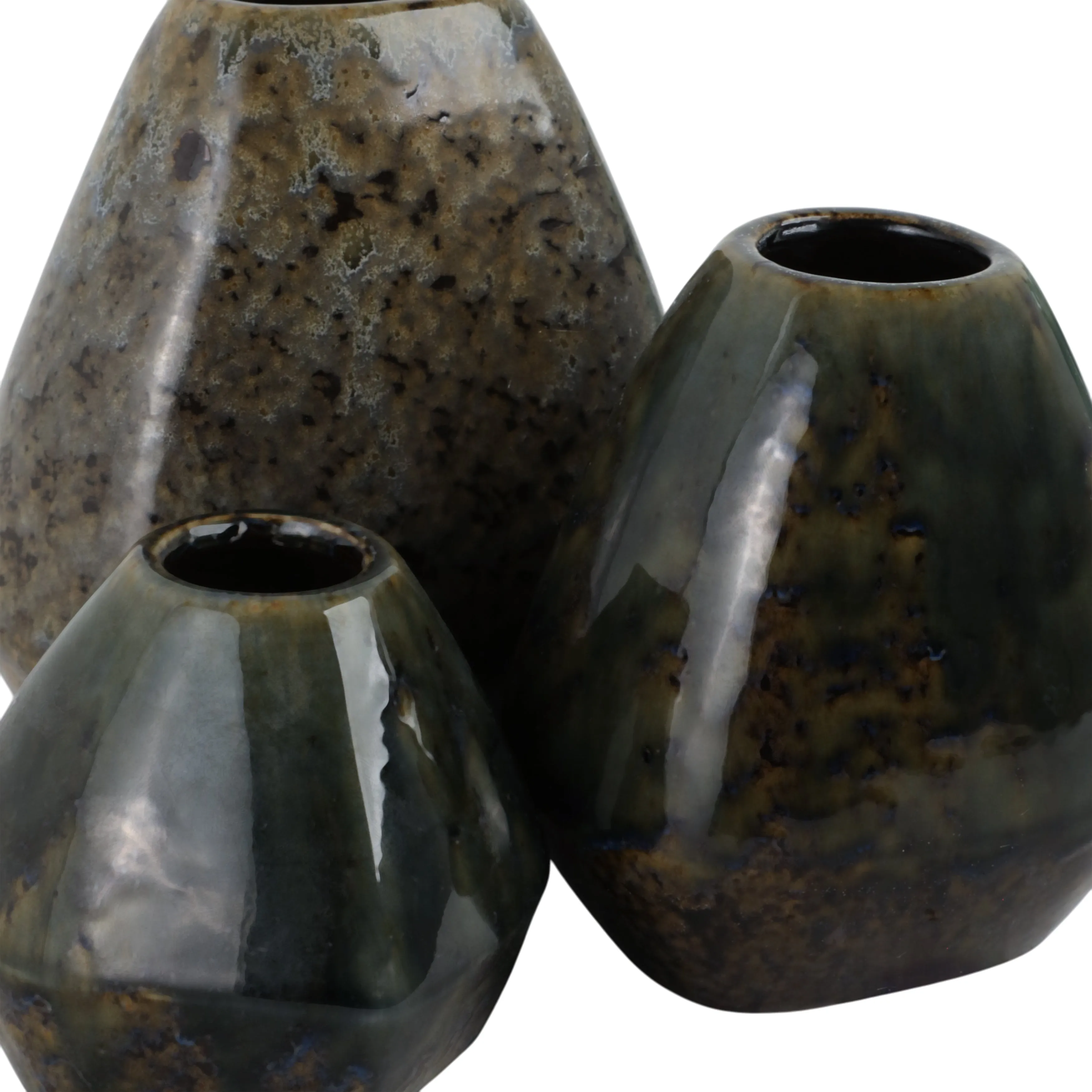 S/3 5/7/8" Tacoma Ceramic Vases