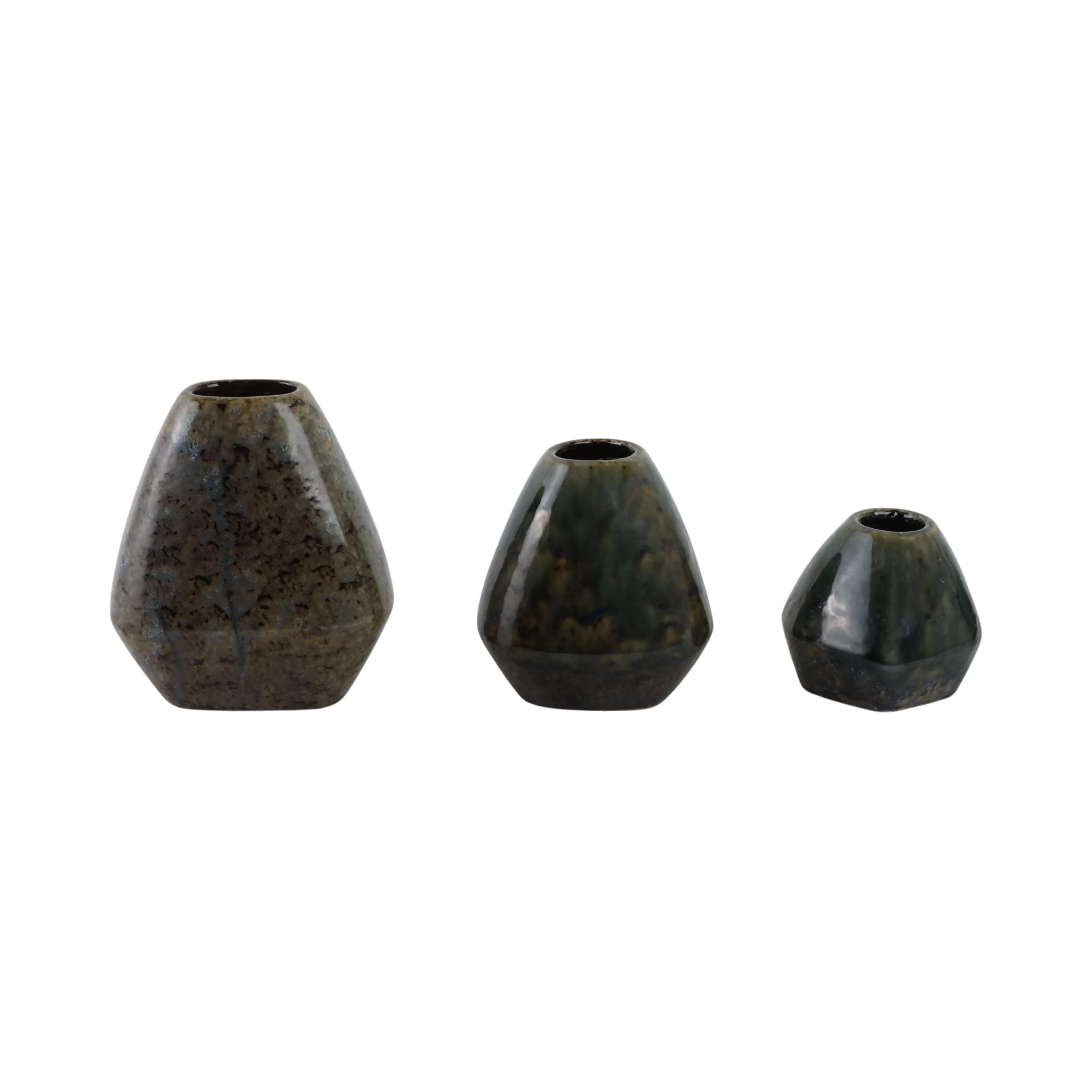 S/3 5/7/8" Tacoma Ceramic Vases