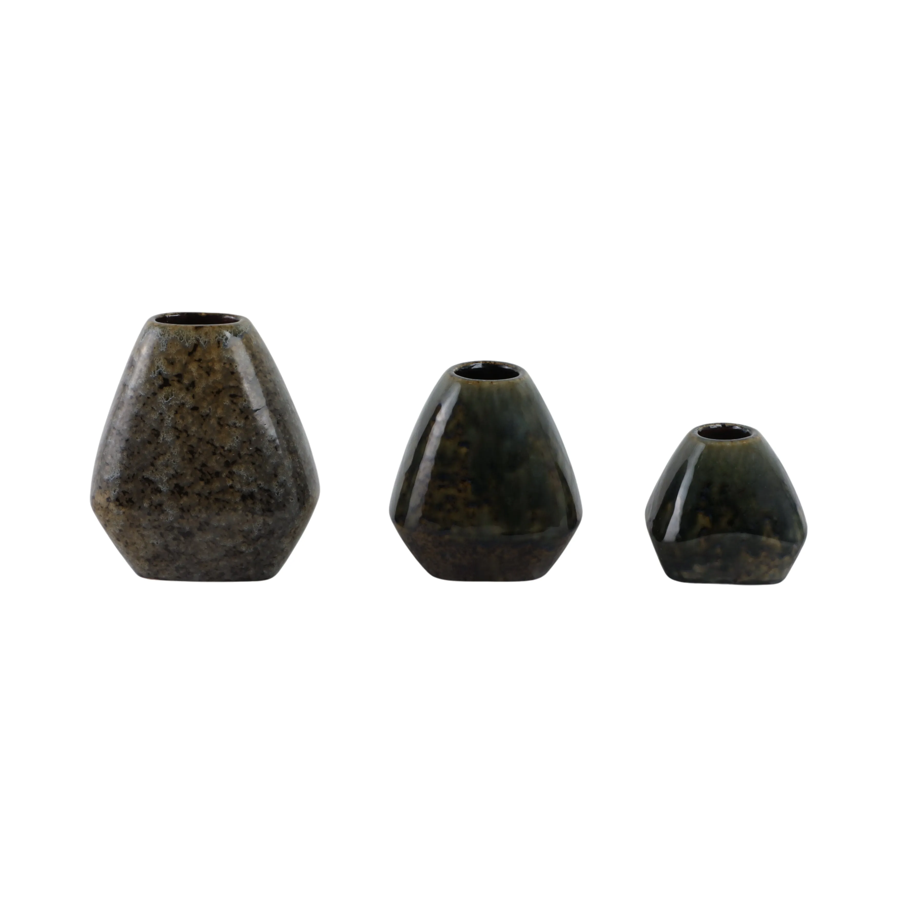 S/3 5/7/8" Tacoma Ceramic Vases
