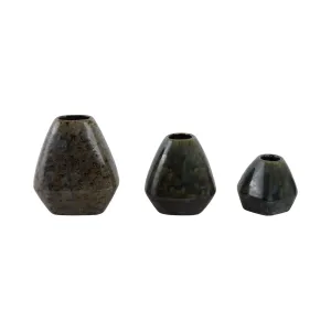 S/3 5/7/8" Tacoma Ceramic Vases