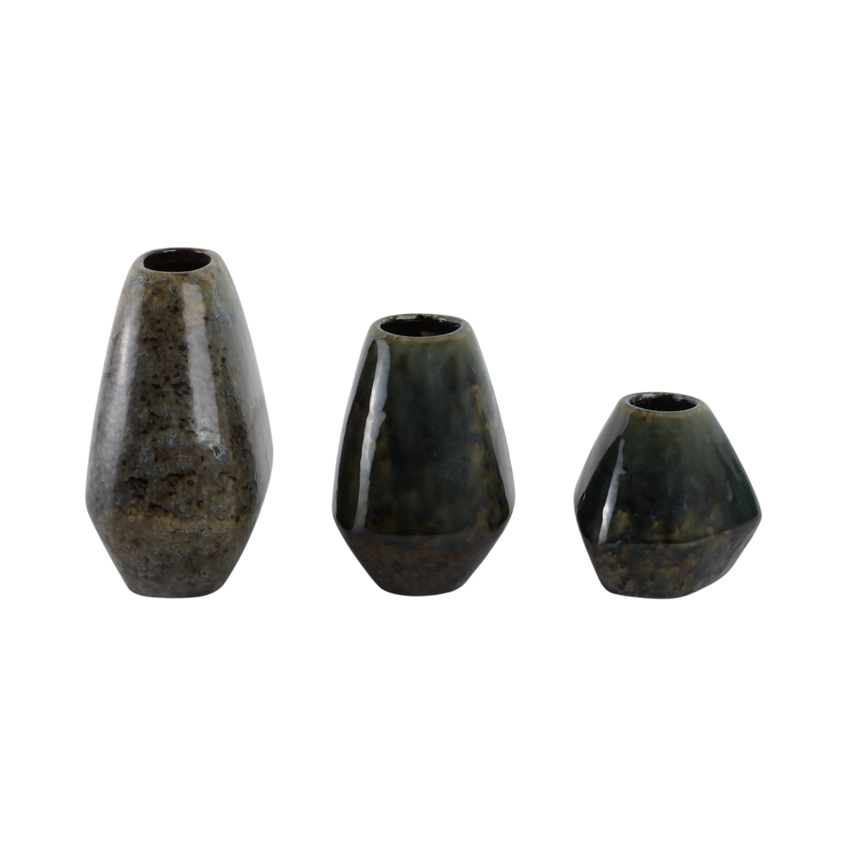 S/3 5/7/8" Tacoma Ceramic Vases