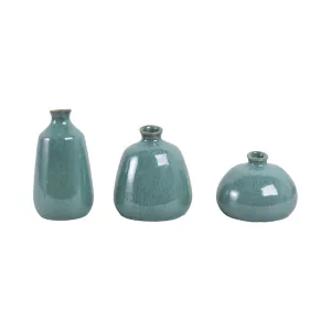 S/3 5/7/9" Corvallis Ceramic Vases
