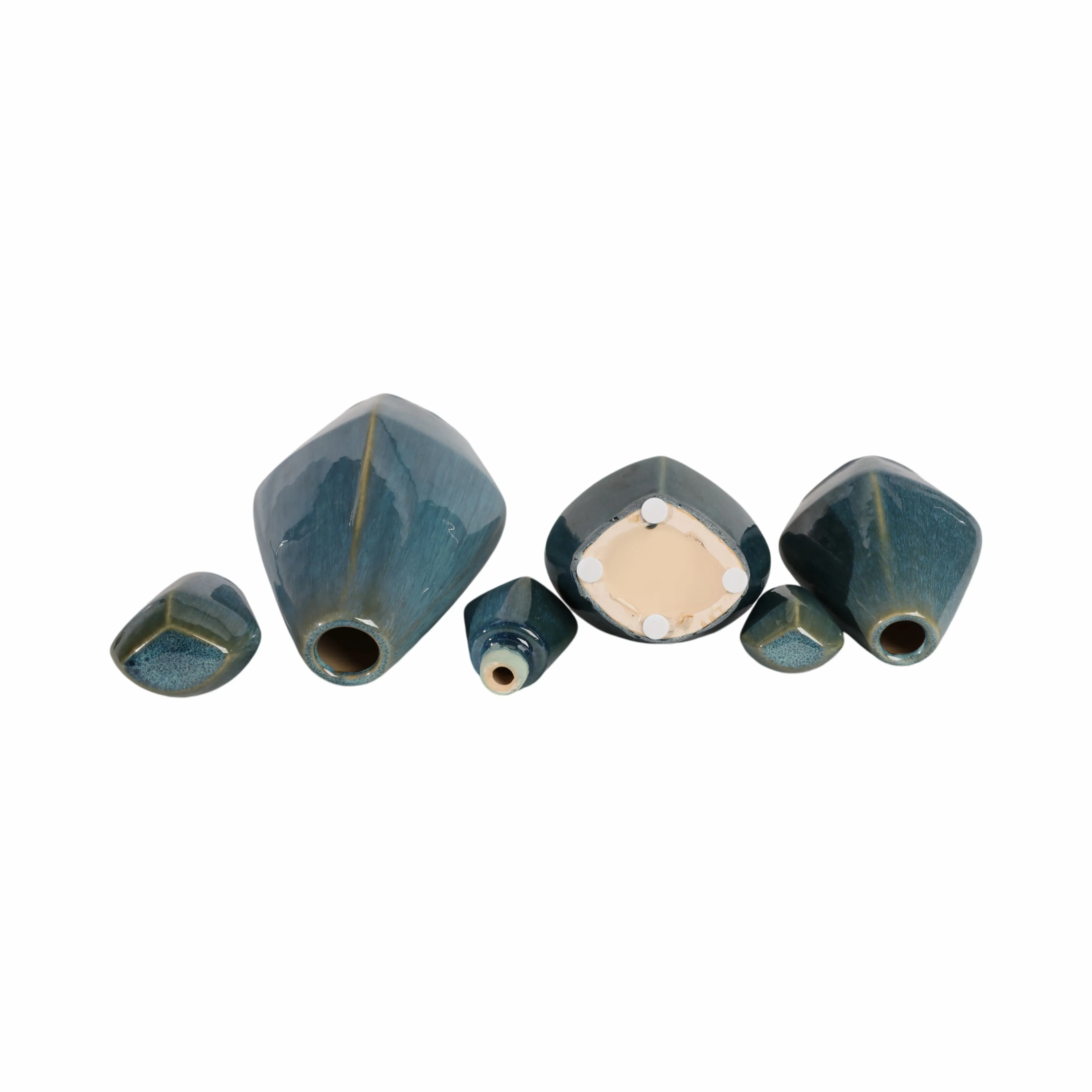 S/3 9/11/13" Corvallis Ceramic Bottles