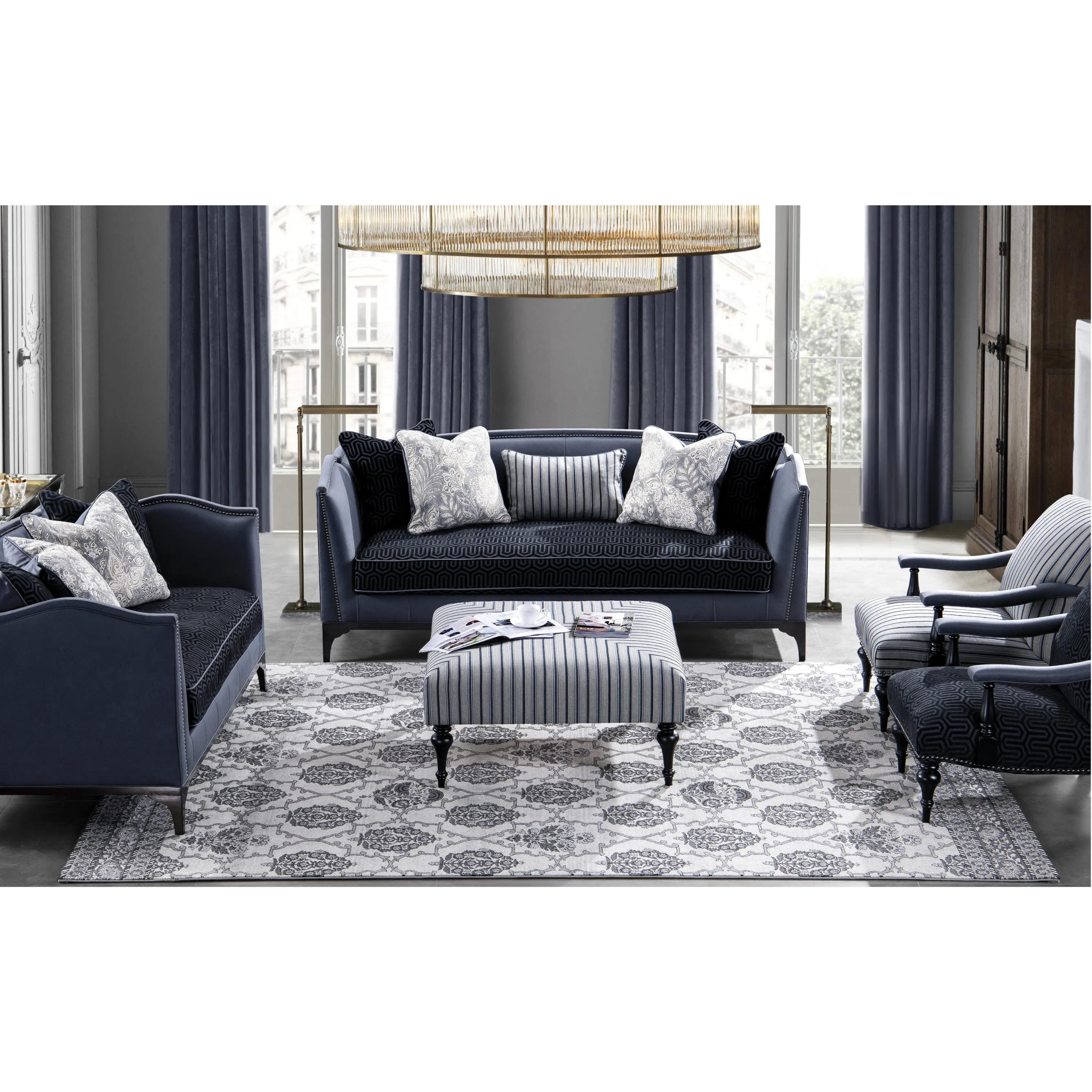 Sapphire Ottoman