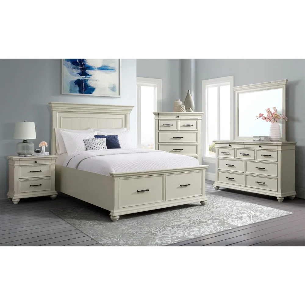 Slater Mirror in Antique White