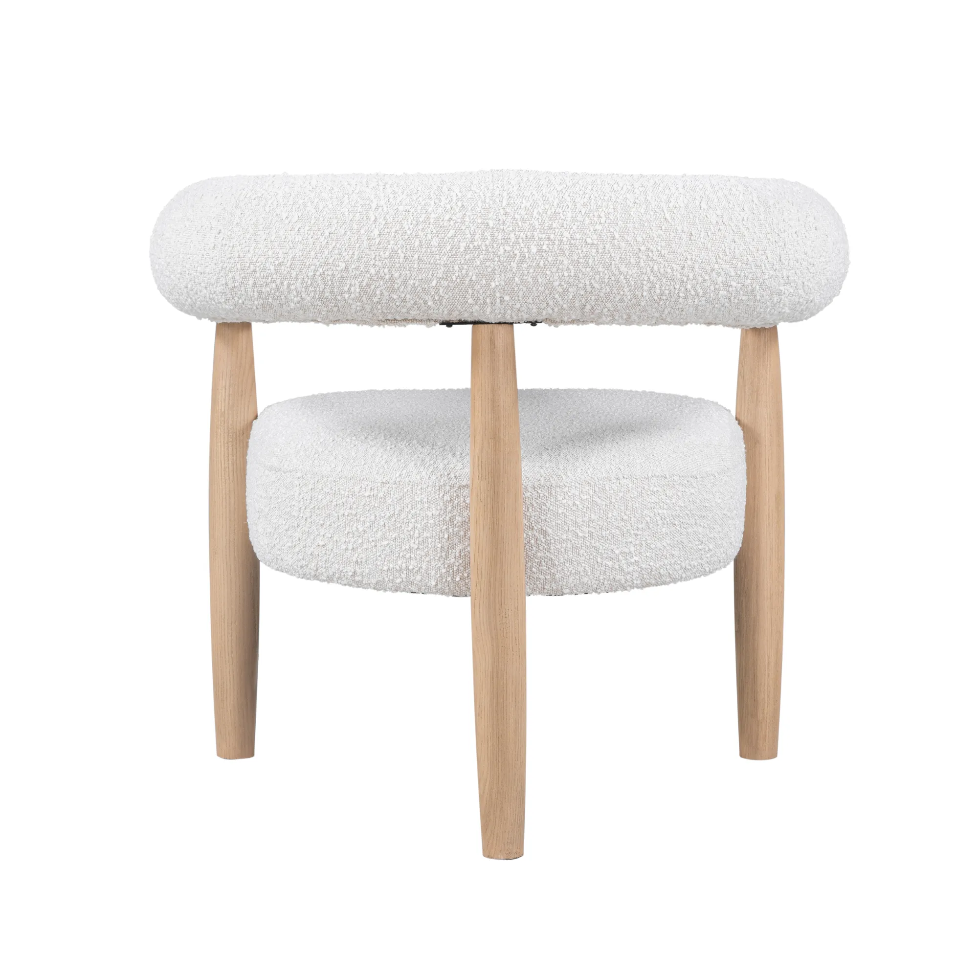 Snow Linen Beige Accent Chair