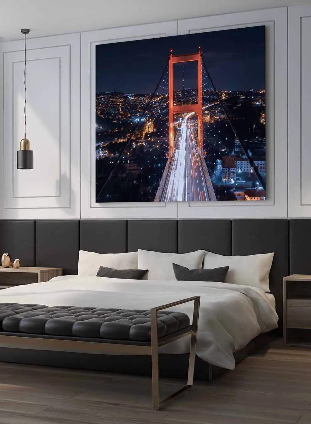 Square Canvas Wall Art Stretched Over Wooden Frame with Gold Floating Frame and Luxury Flower Art Painting