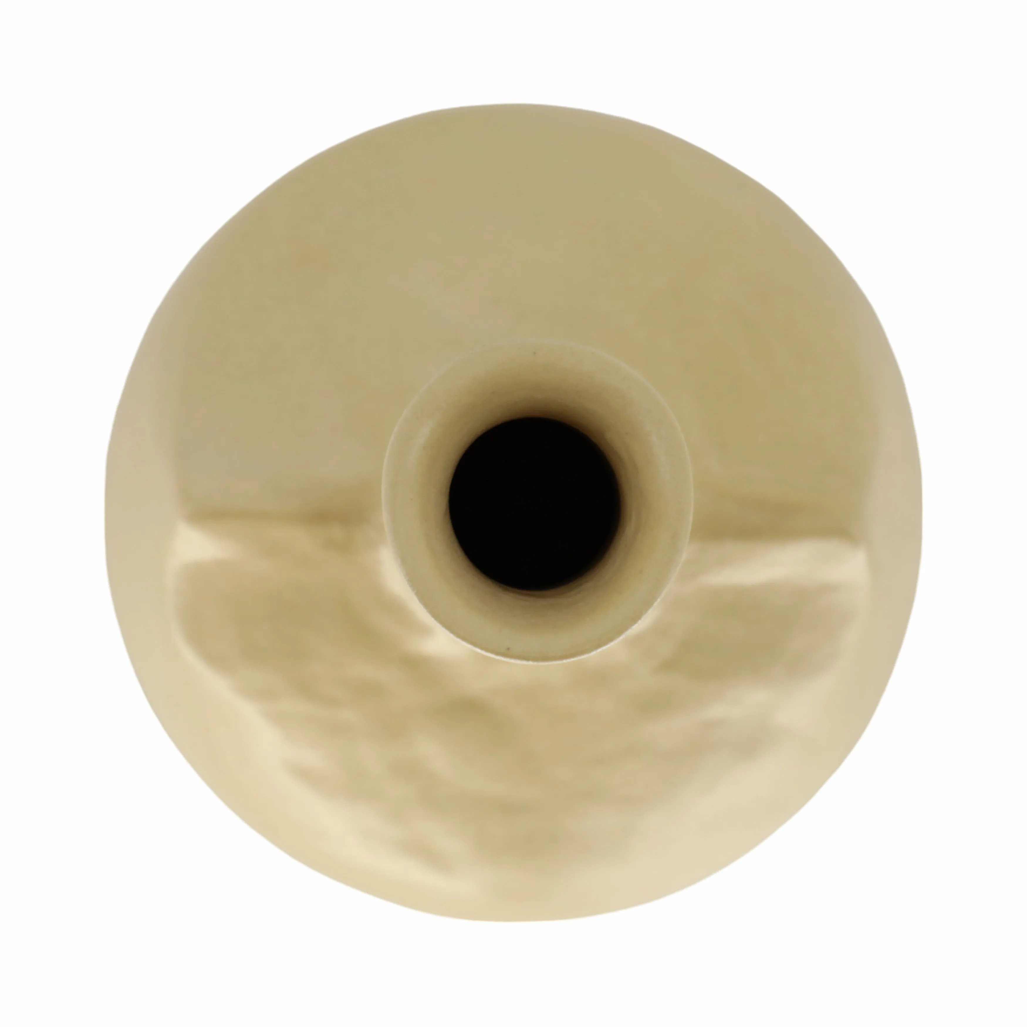 STONEWARE, 9" ADOBE VASE, MUSTARD