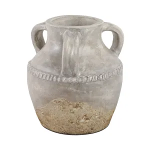 Terracotta, 10" Triple Handle Jug, Reactive Glaze
