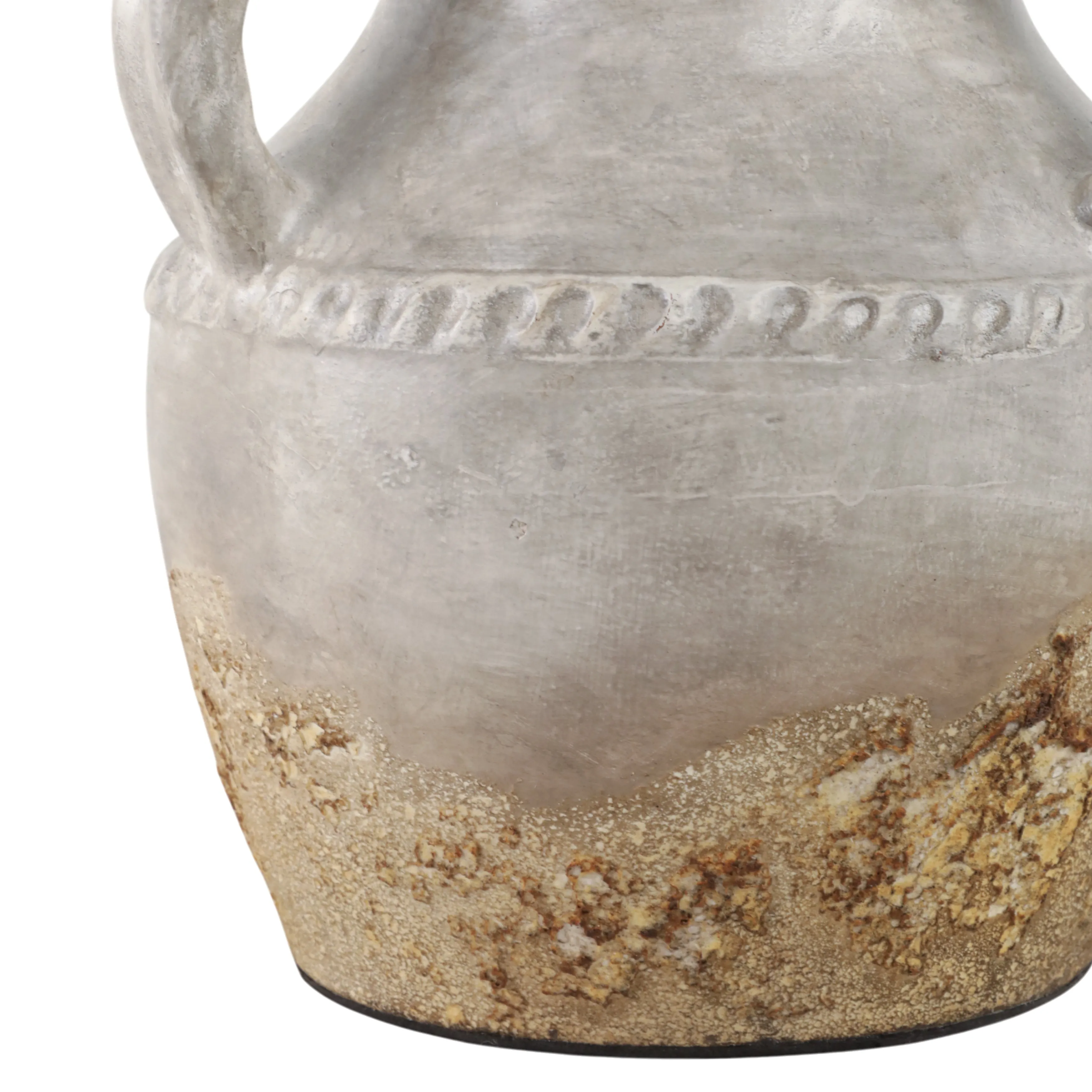 Terracotta, 10" Triple Handle Jug, Reactive Glaze