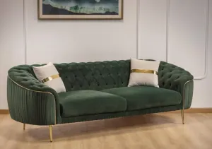 Three-Seater Sofa from Maiden Home, Green - 220x75x75 cm M110453462