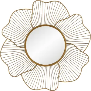 Uttermost Blossom Gold Floral Mirror