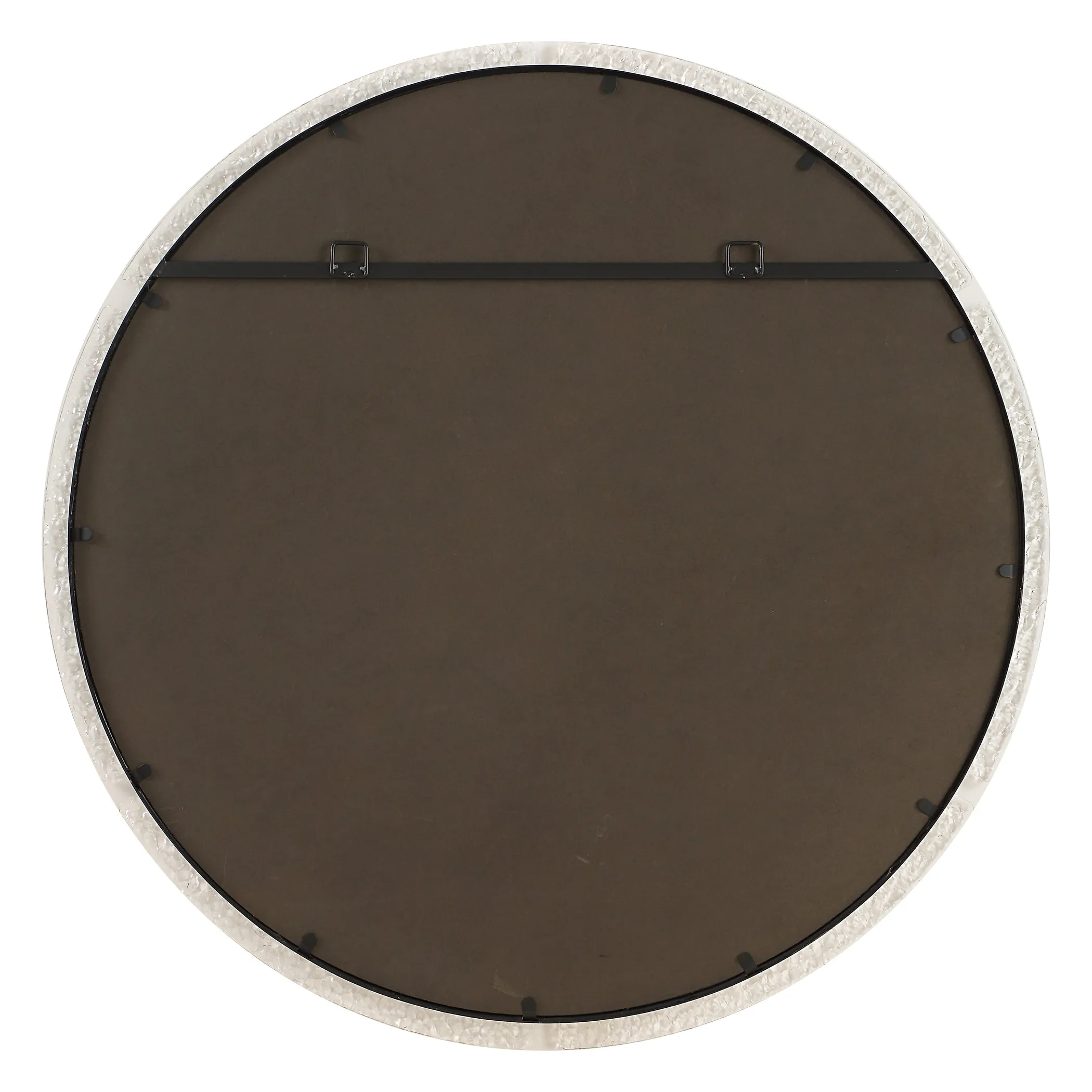 Uttermost Crystalline Round Mirror