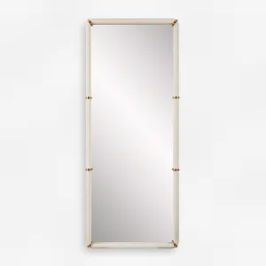 Uttermost Cyprus White Dressing Mirror
