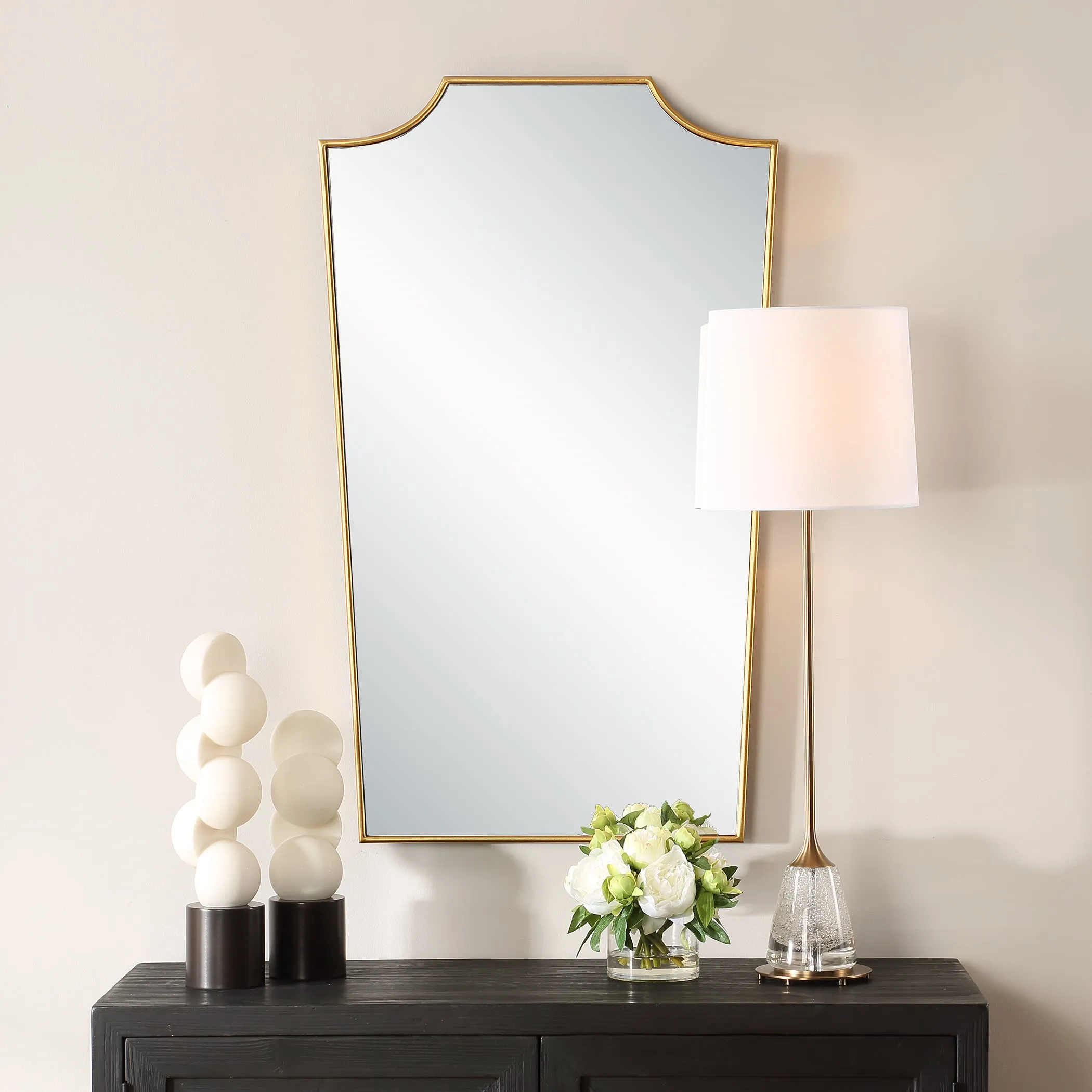 Uttermost Demure Antique Gold Mirror