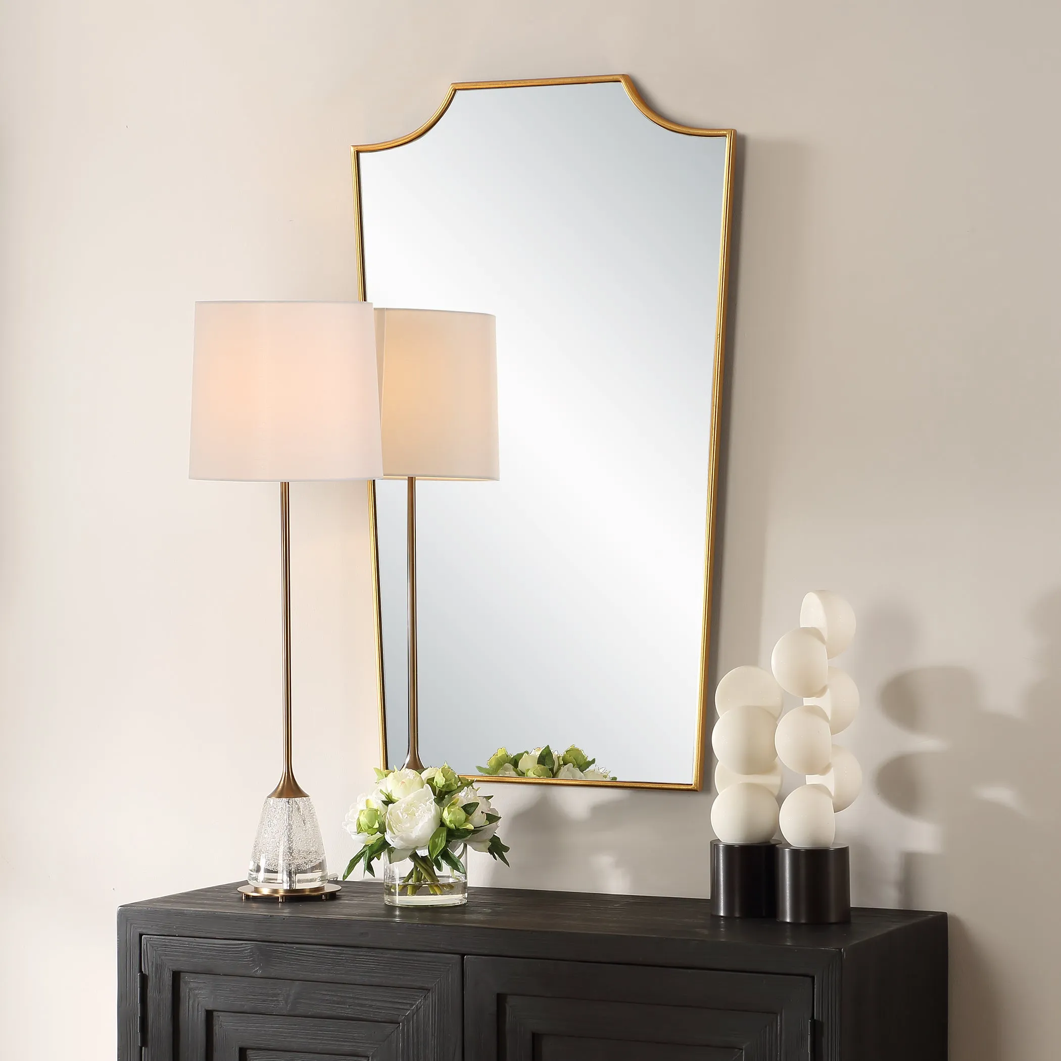 Uttermost Demure Antique Gold Mirror