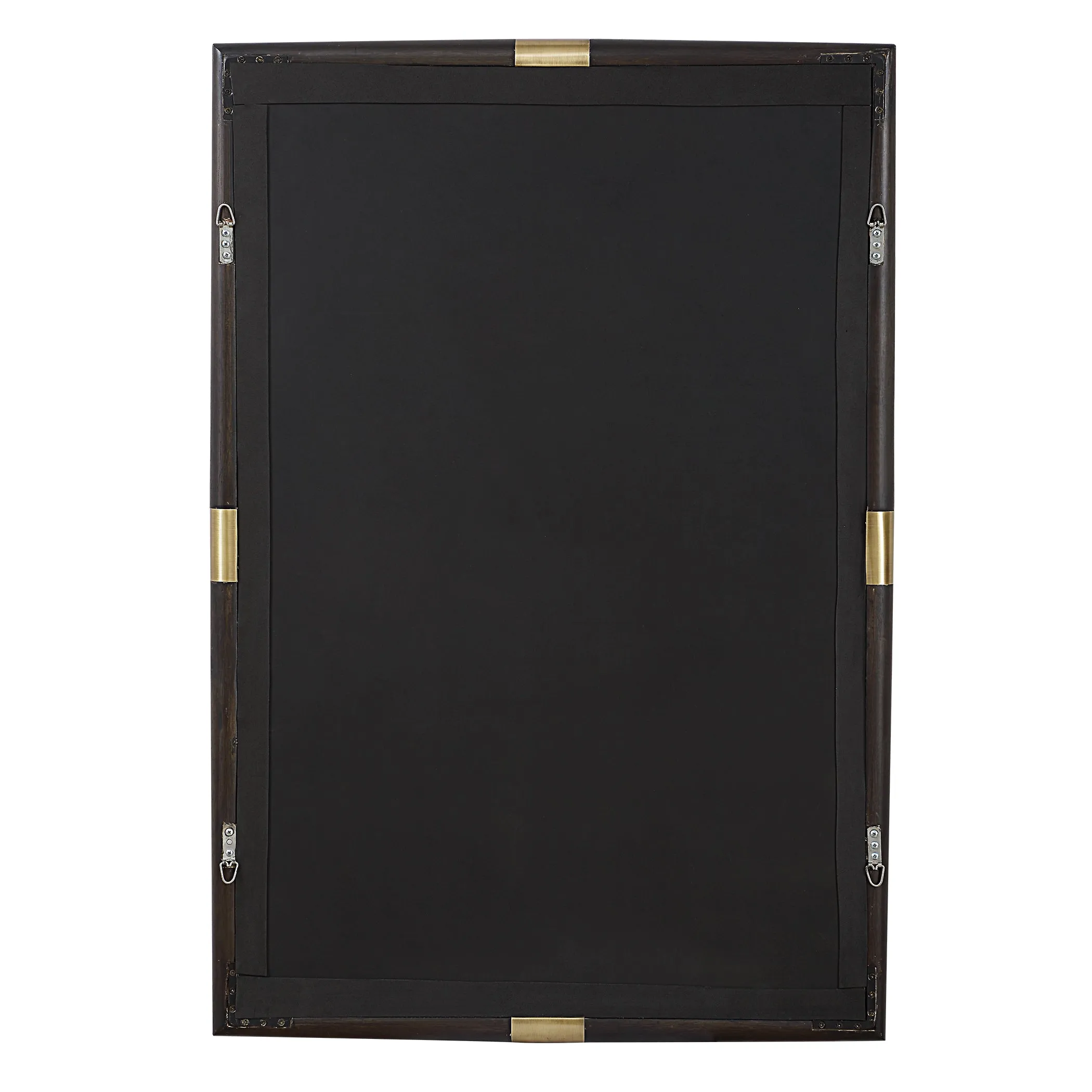 Uttermost Larkin Dark Wood & Brass Mirror