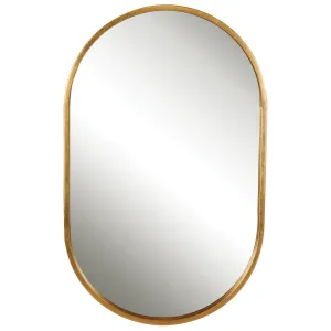 Varina Gold Oval Mirror