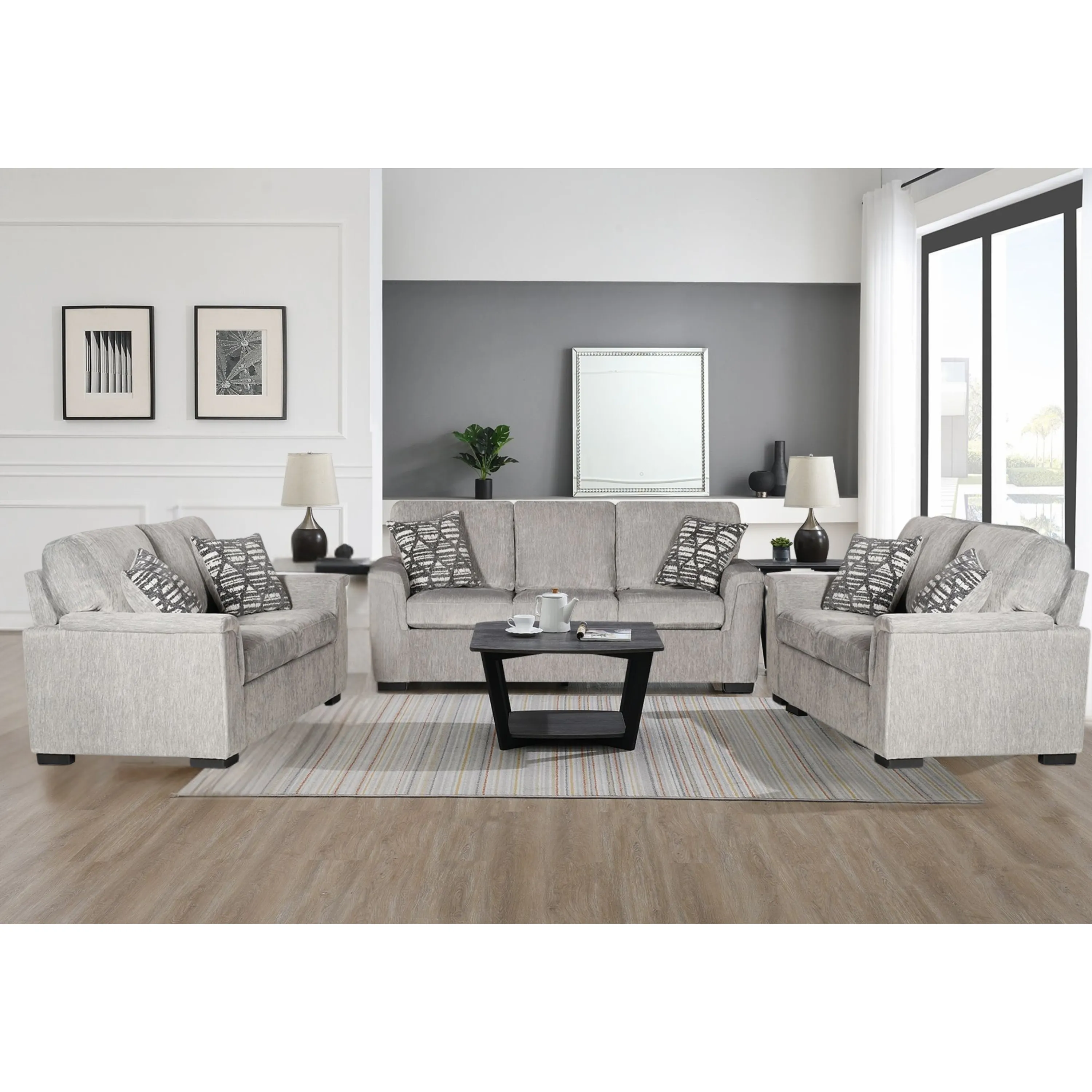 Verona Grey Living Room Set