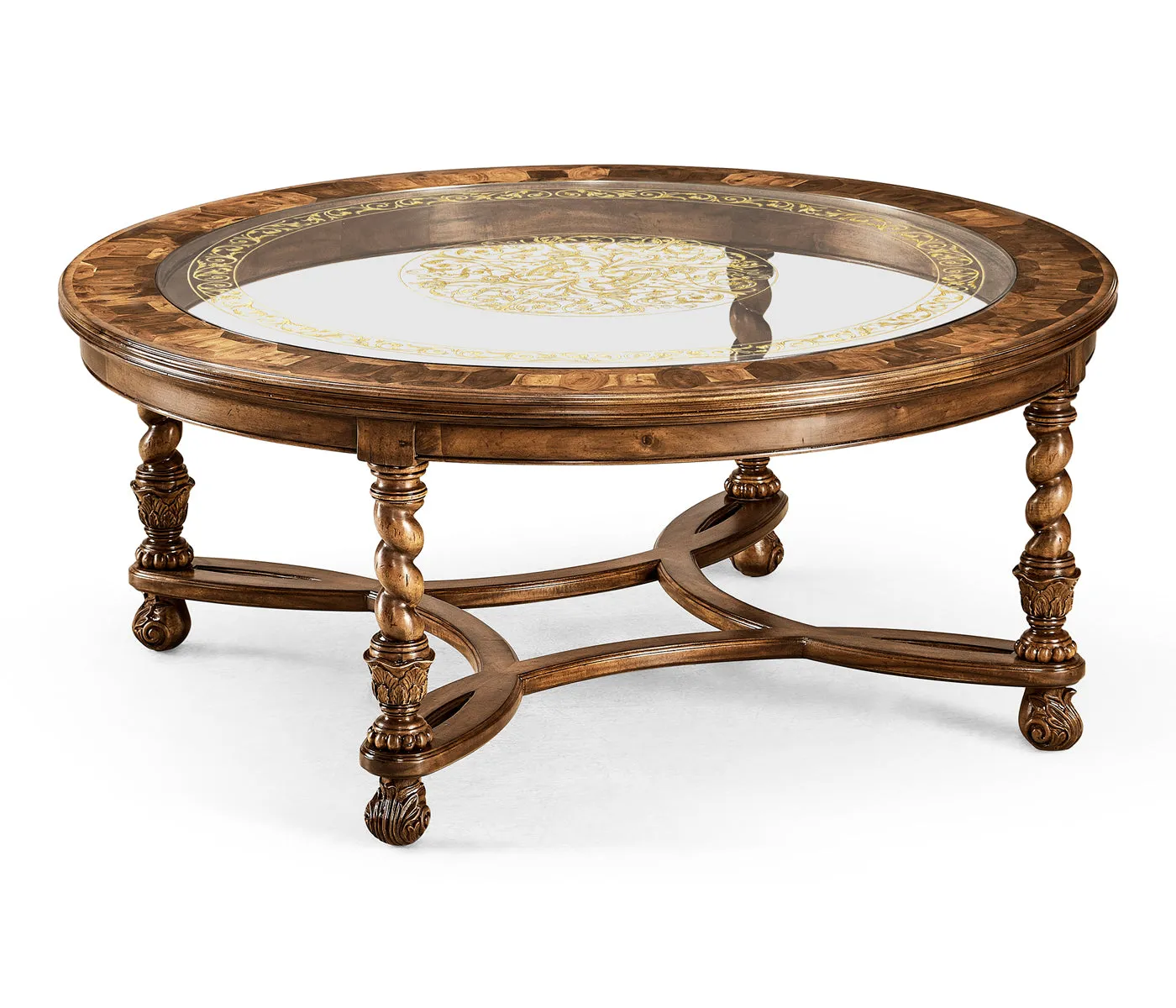 Windsor Collection - Circular oyster & glomis coffee table