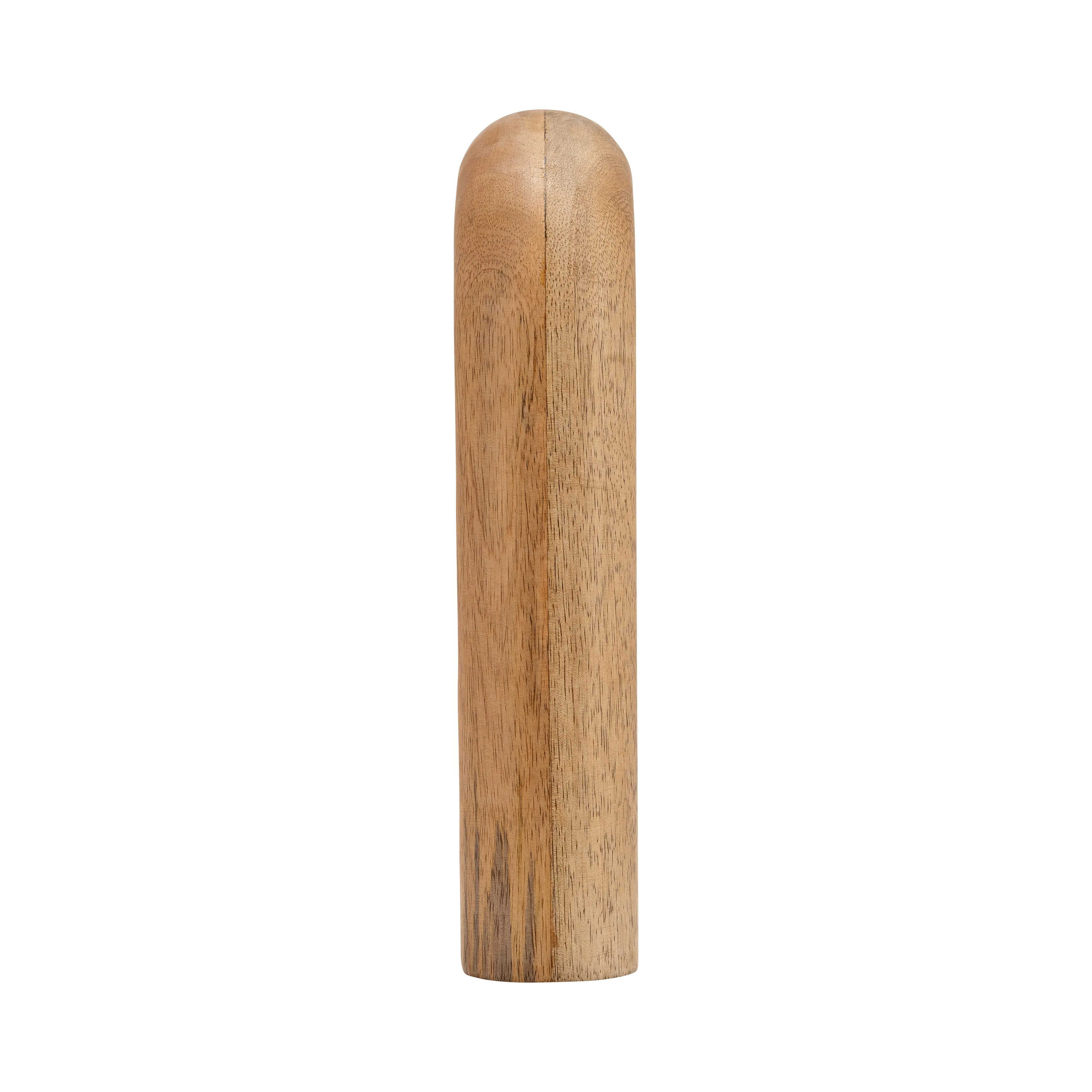 Wood, 10"H Horseshoe Vase, Brown