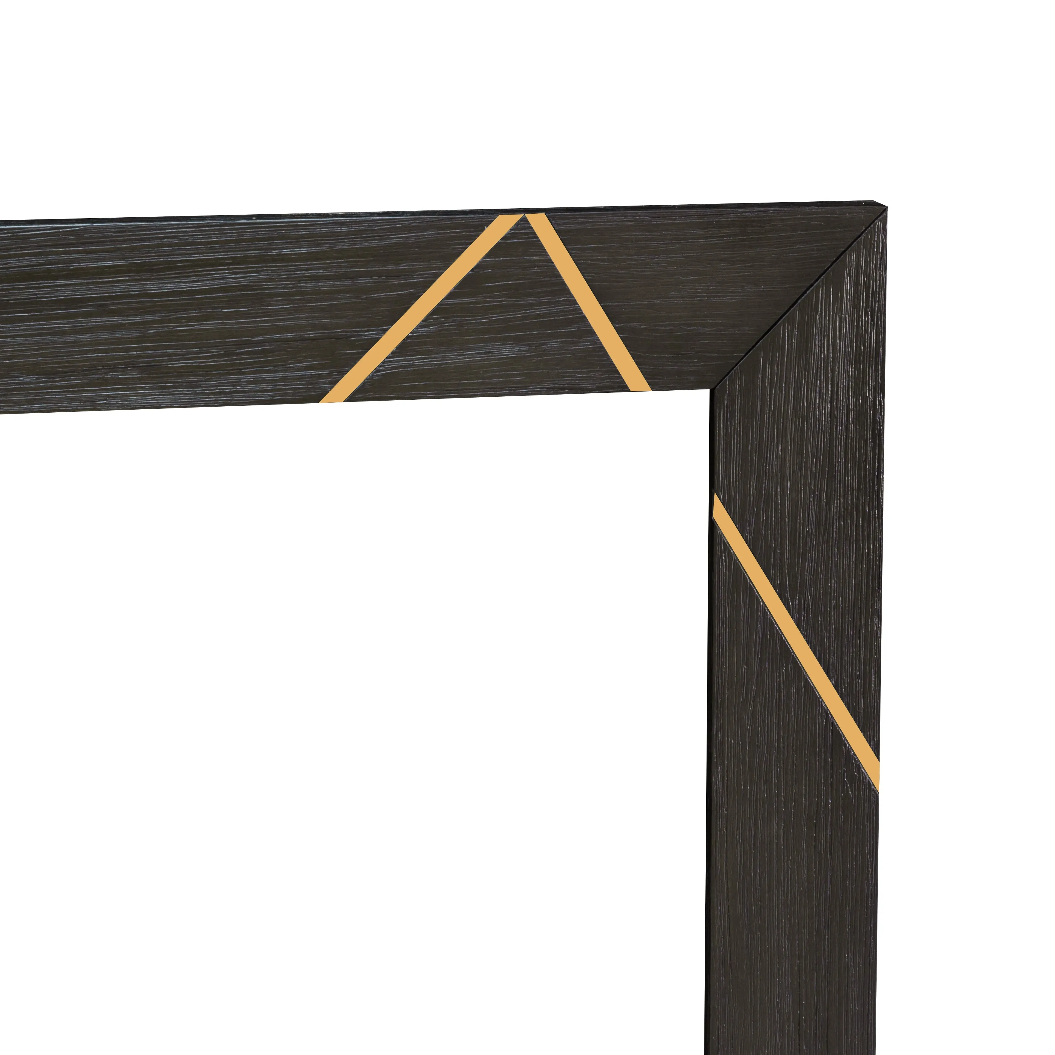 Wood & Metal Inlay Mirror