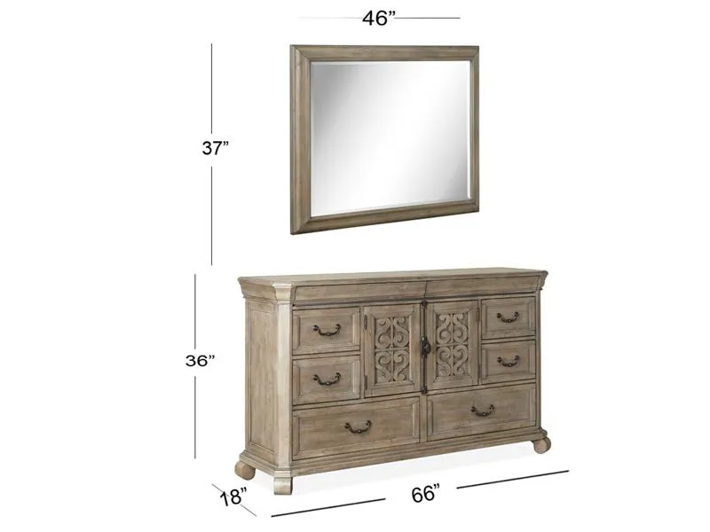 Wood Landscape Mirror