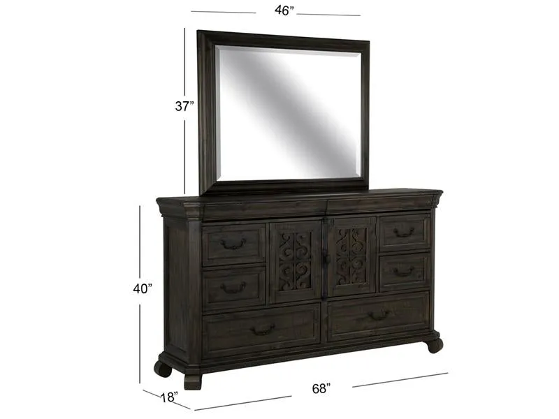 Wood Landscape Mirror