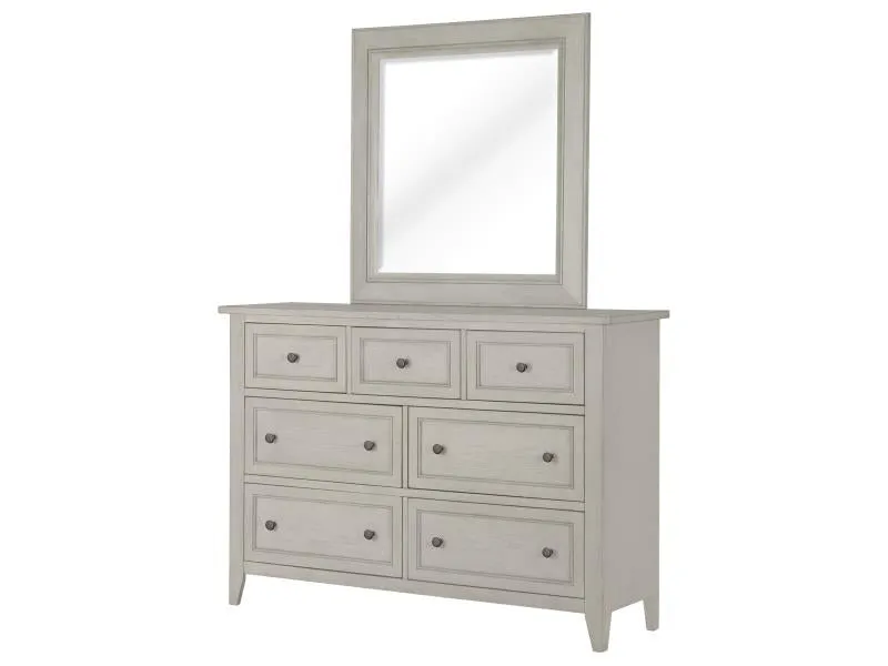 Wood Portrait Concave Framed Mirror