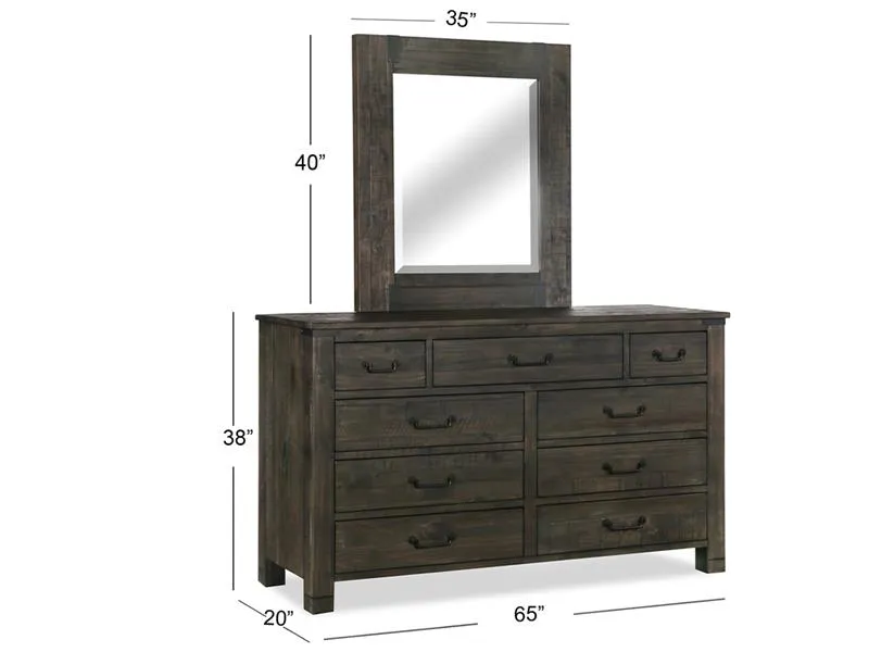 Wood Portrait Mirror