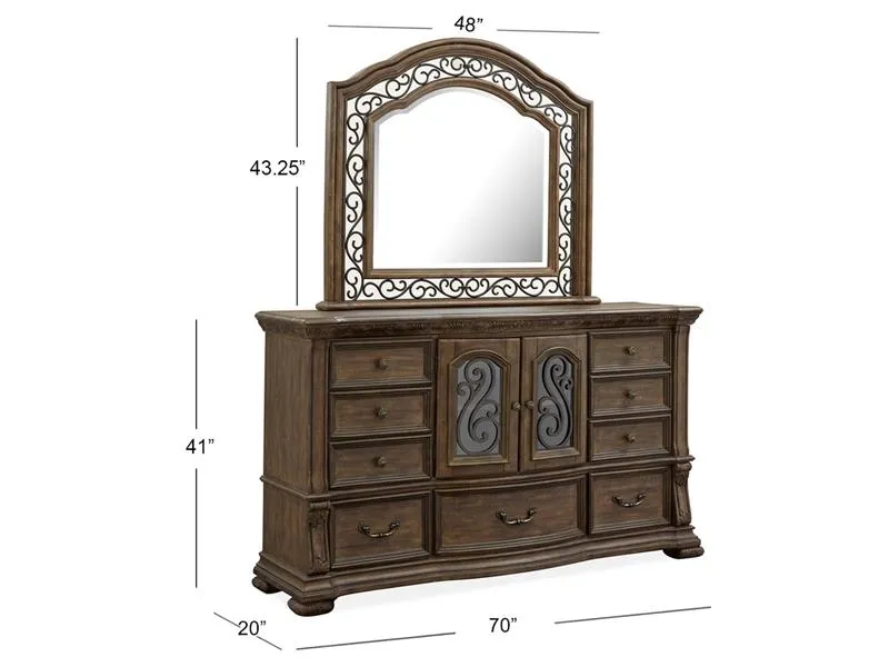Wood Shaped Mirror