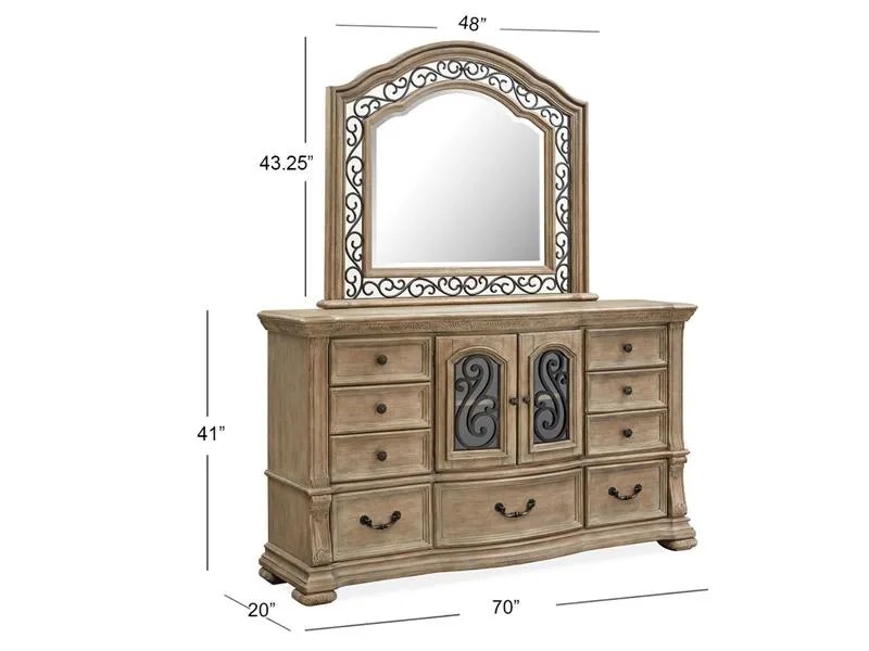 Wood Shaped Mirror