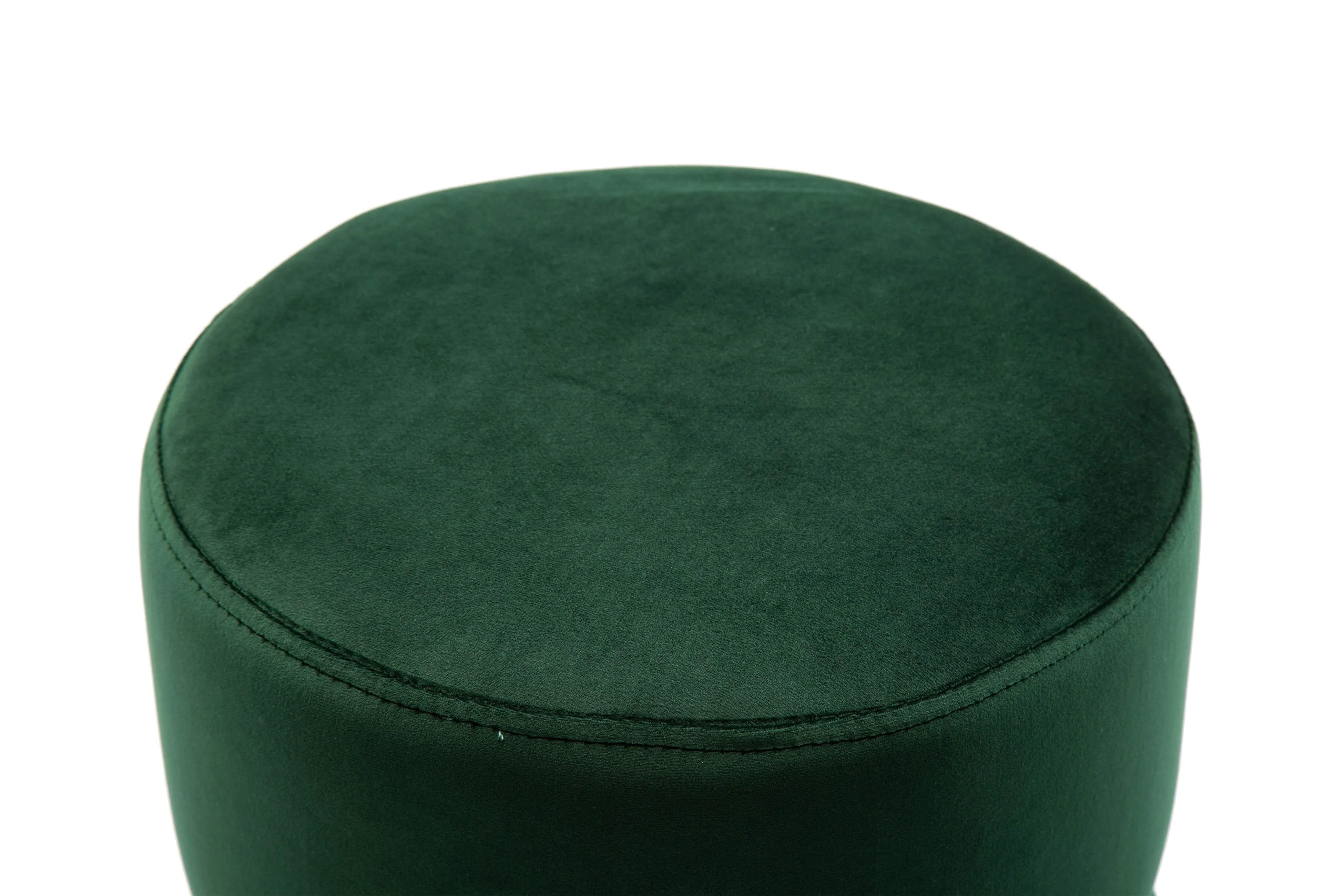 Yamma Forest Green Velvet Ottoman