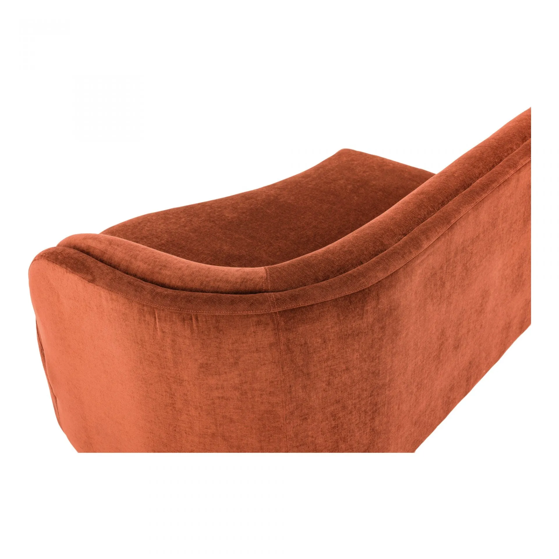 Yoon Chaise Right Fired Rust